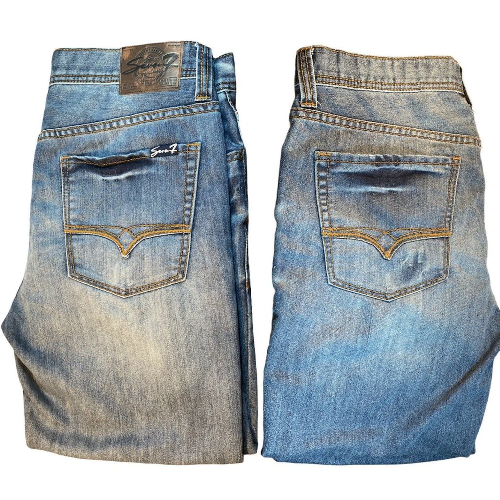 Seven7 Jeans Mens Size 36 X 32 Skinny Straight Leg